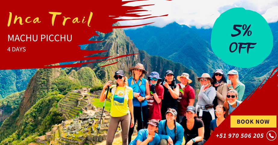 Classic Inca Trail to Machu Picchu get a  discount of -5%