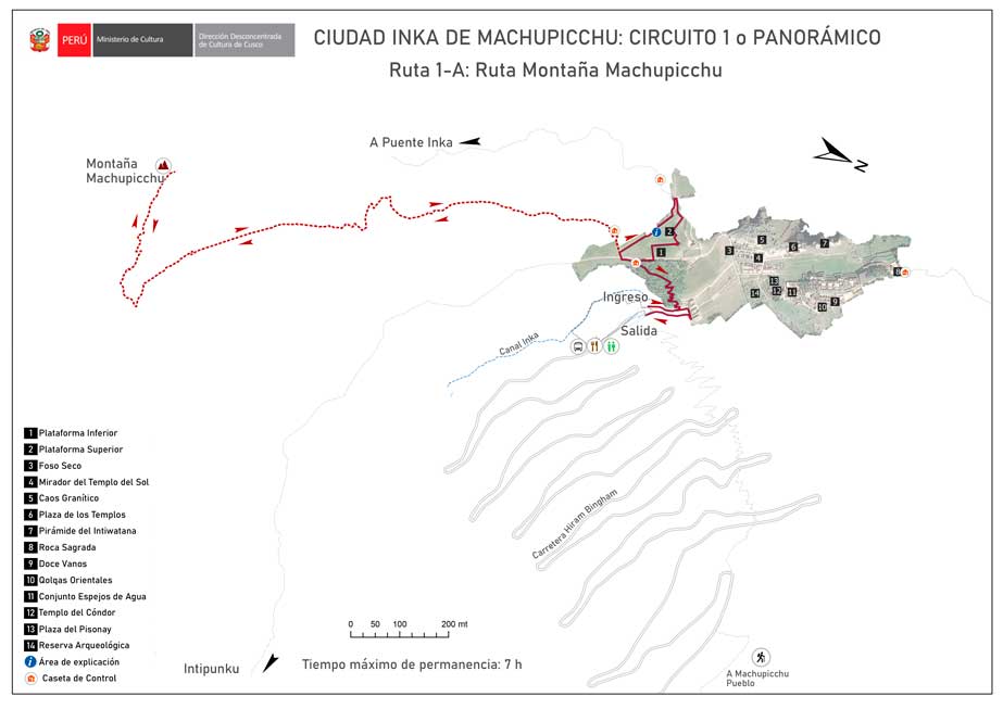 Machu Picchu circuit 1-A: Machu Picchu mountain