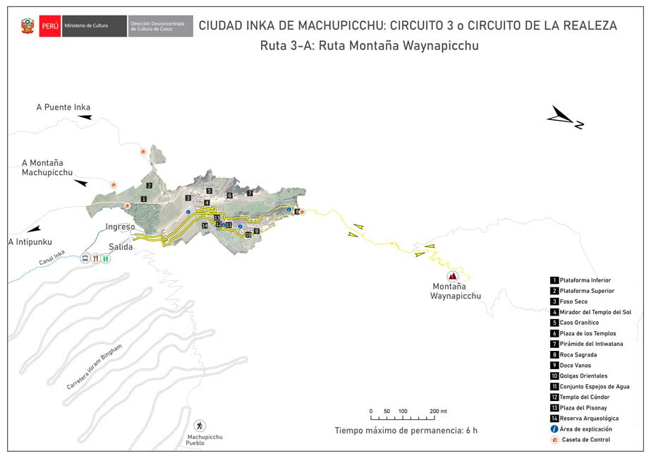Machu Picchu circuit 3-A: Huayna Picchu route