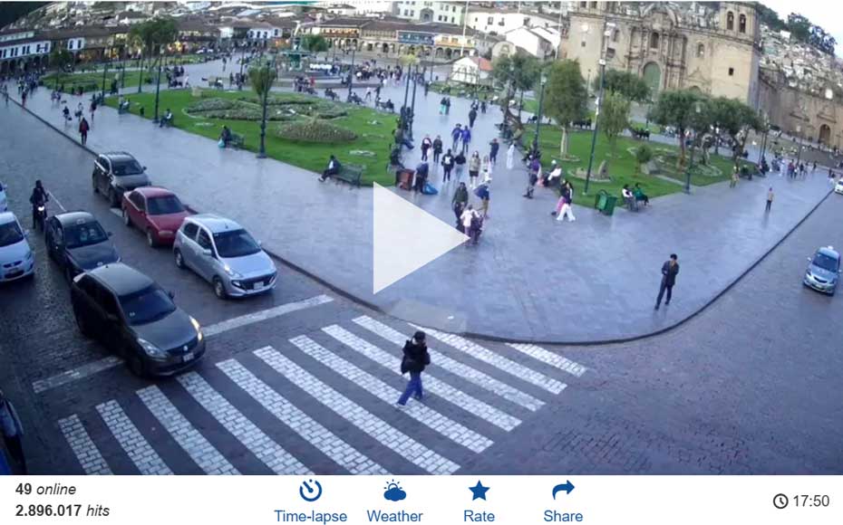 【LIVE】cam of Main square of Cusco