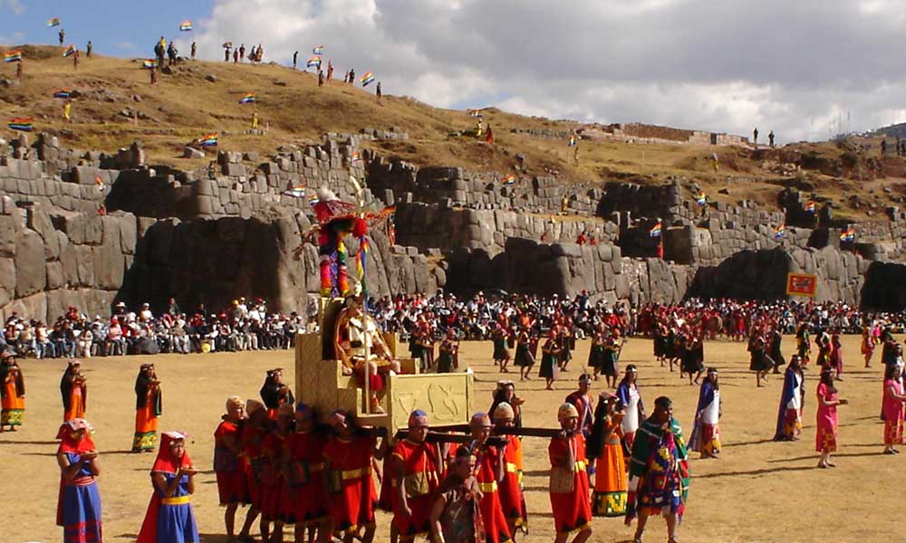 Ceremony of Inti Raymi on Saqsayhuaman Fortress